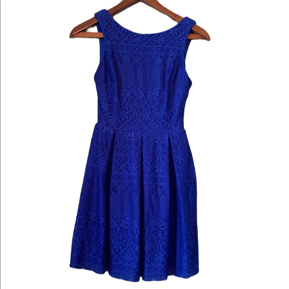 B Darlin Royal Blue Sleeveless Dress